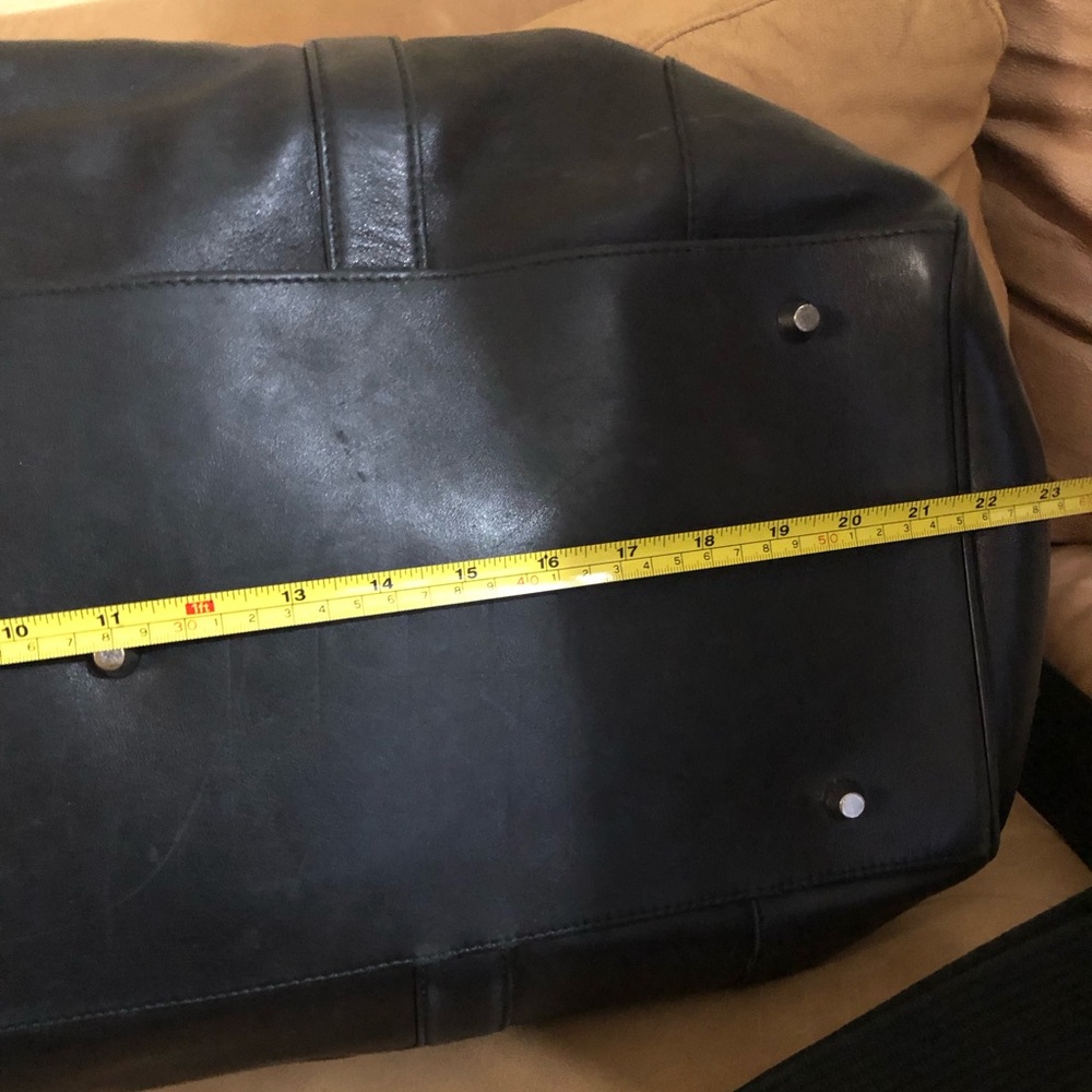 Coach Black Leather Duffle Travel bag - Picture 10 of 13